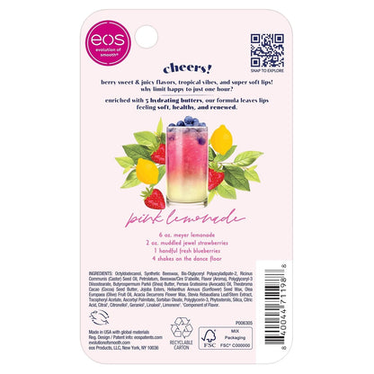 eos Sunset Sips Lip Butter Tube- Pink Lemonade, 24-Hour Moisture, Overnight Lip Mask, Lip Care Products, 0.35 fl oz, (Pack of 2)