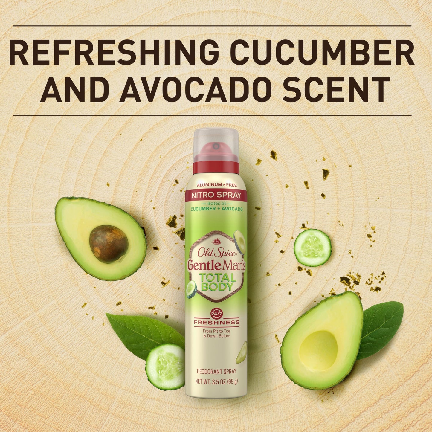Old Spice Total Body Deodorant Men, Vanilla + Shea, Aluminum Free Deodorant Spray for 24/7 Freshness // Dermatologist Tested Whole Body Deodorant, 3.5 oz