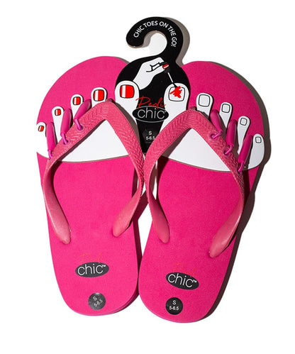 Proshots Pedichic Flip-Flop Sandals for Pedicures, Soft EVA Sole, Rubber Upper Strap, Silicon Separators, Unisex (PC-004-TQ, US Footwear Size System, Adult, Women, Alpha, Medium, X-Large)