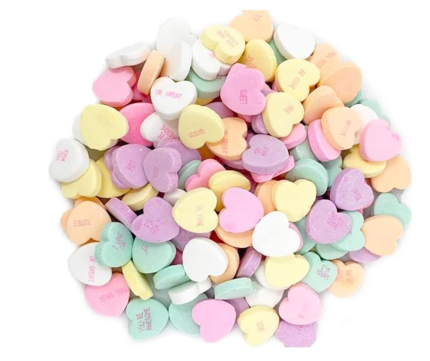 Tiny Conversation Hearts Value Pack, Valentines Day Candy, Individually Wrapped Packs | (16 - Pack) Classroom Exchange for School - Daycare - Work