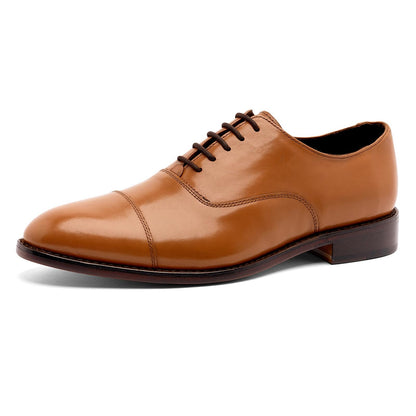 Anthony Veer Clinton Cap-Toe Oxford Dress Shoes for Men | Full-Grain Leather Upper | Goodyear Welt Construction | Ortholite Cushion Comfort | Recraftable Leather Outsole