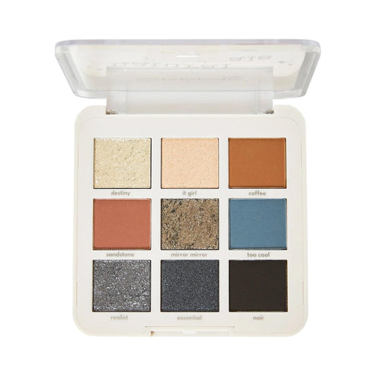 The Crème Shop Natural Neutrals 9 Color Palette, Neutral Eyeshadow Palette with Highly Pigmented Shimmer & Matte Shades