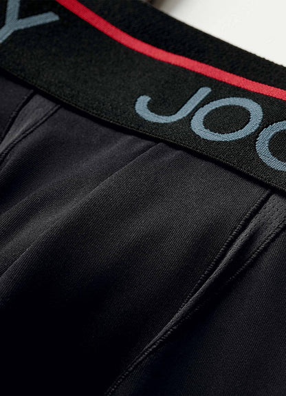 Jockey Men's Underwear Chafe Proof Pouch Microfiber 6" Boxer Brief - 3 Pack, Black, S