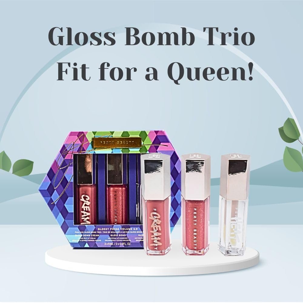 Fenty Beauty by Rihanna Glossy Posse Volume Gloss Bomb Trio