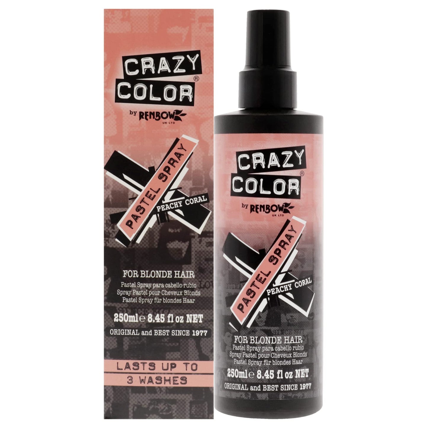 Crazy Color Pastel Spray for Perfect Instant Color for Blonde Hair 250ml