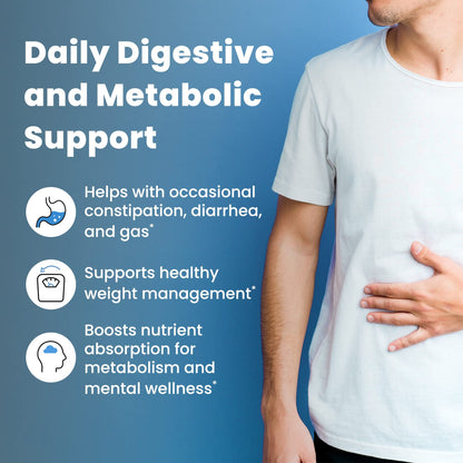 Ombre Metabolic Booster Probiotic - Supports Metabolism, Healthy Weight Management & Digestion - Energy & Gut Health Supplement for Women and Men - 10 Billion CFU, Prebiotic Fiber, Vegan, 30 Servings