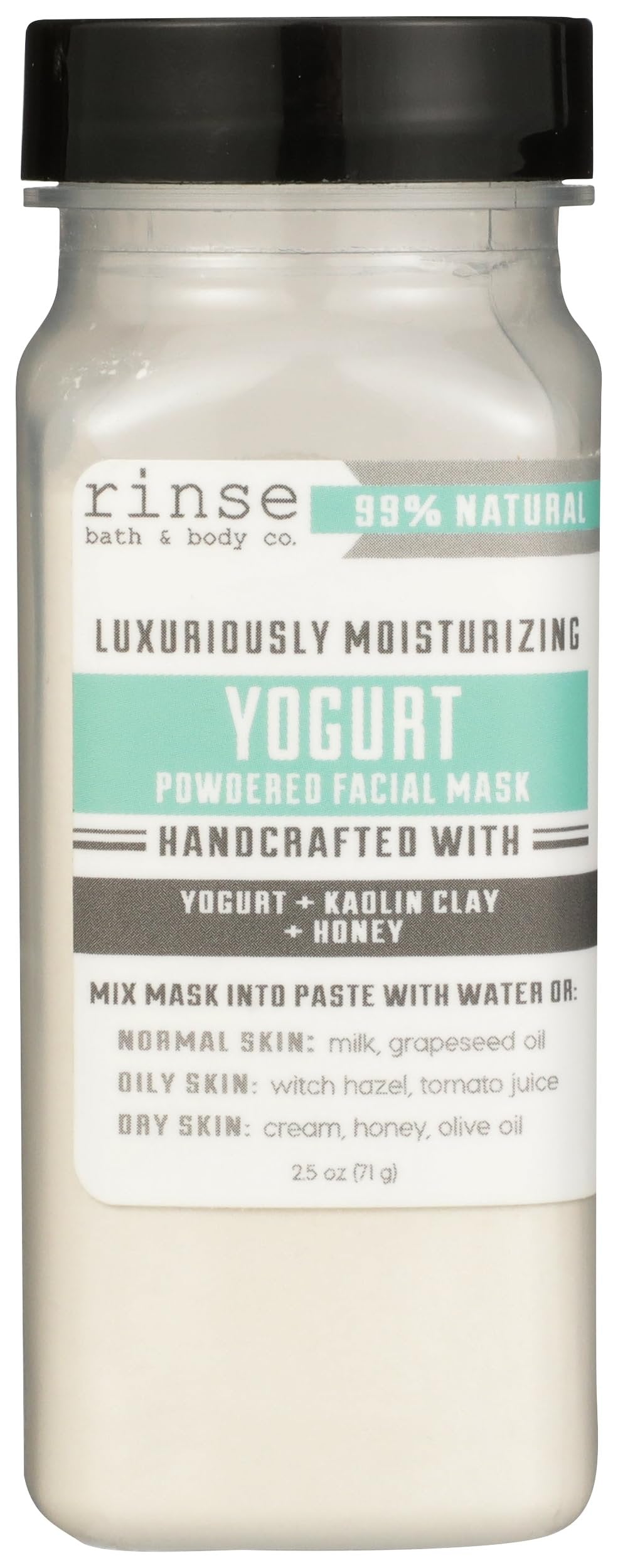 RINSE BATH & BODY CO Yogurt Powdered Facial Mask, 2.5 OZ