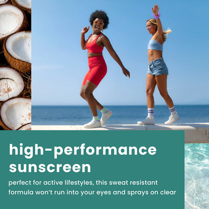 Hawaiian Tropic Everyday Active Clear Spray Sunscreen SPF 50, 6oz | Hawaiian Tropic Sunscreen SPF 50, Sunblock, Oxybenzone Free Sunscreen, Spray On Sunscreen, Body Sunscreen Spray, 6oz