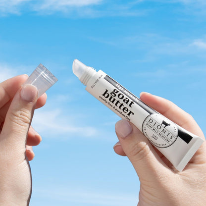 Dionis Goat Butter Overnight Lip Mask & Lip Balm Kit - Goat Milk, Jojoba & Moringa Oils Moisturize & Repair Chapped Lips Overnight while Lip Balm Keeps Moisture Locked In All Day