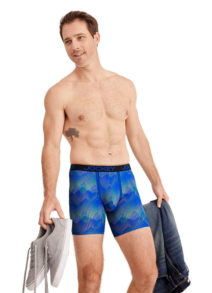 Jockey Men's Underwear Chafe Proof Pouch Microfiber 6" Boxer Brief