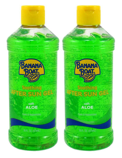 Banana Boat Aloe After Sun Gel 16 Ounce Soothing (Pack of 2)