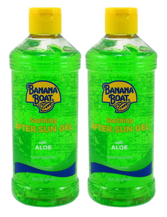 Banana Boat Aloe After Sun Gel 16 Ounce Soothing (Pack of 2)