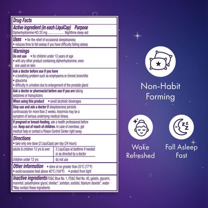 ZzzQuil Nighttime Sleep-Aid LiquiCaps 48 LiquiCaps (Pack of 12)