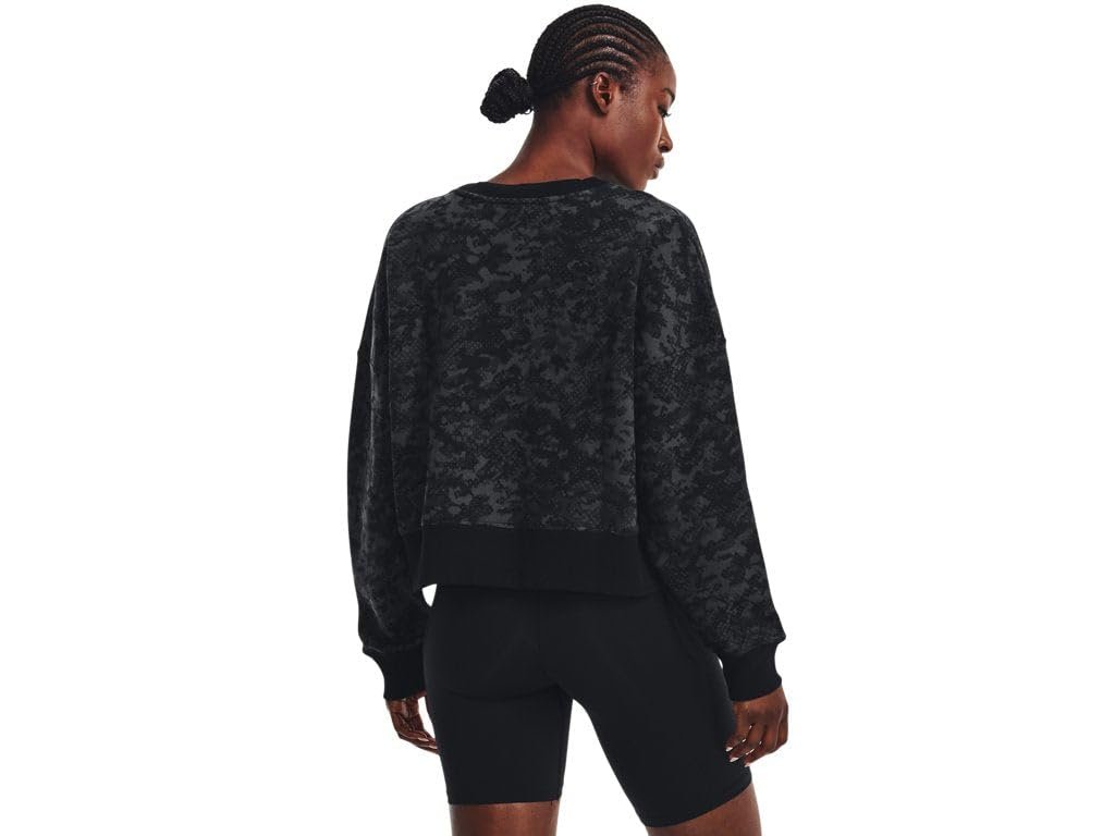 Under Armour Women's UA Rival Fleece Camo Crew Sweatshirt - Ultra-Soft Cotton Blend