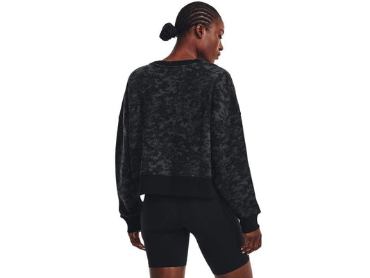 Under Armour Women's UA Rival Fleece Camo Crew Sweatshirt - Ultra-Soft Cotton Blend