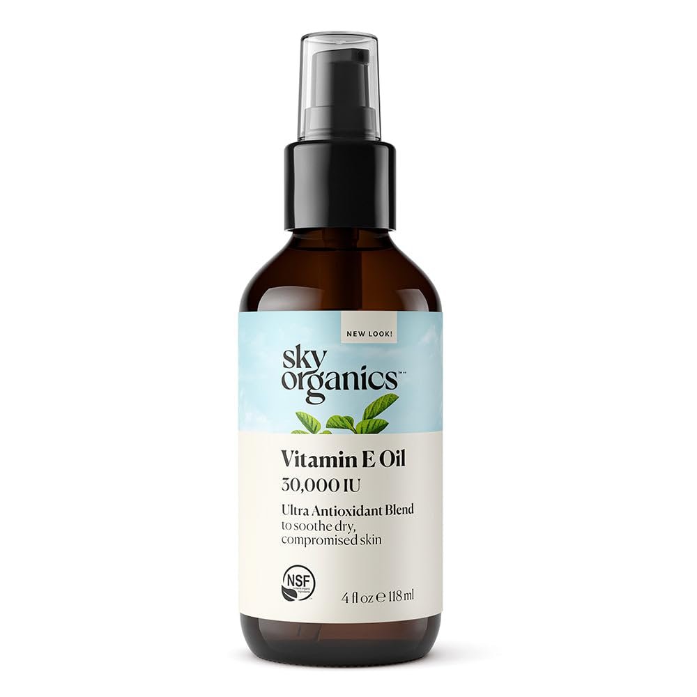 Vitamin E Oil, 30,000 IU, 4 fl oz (118 ml), Sky Organics