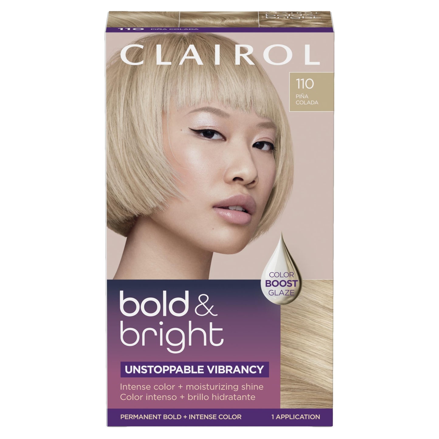 Clairol Bold & Bright Permanent Hair Dye, Vibrant, Moisturizing Hair Color with Color Boost Glaze