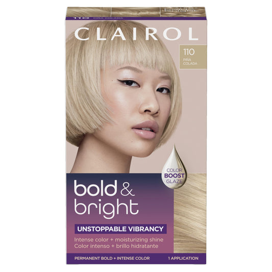 Clairol Bold & Bright Permanent Hair Dye, Vibrant, Moisturizing Hair Color with Color Boost Glaze