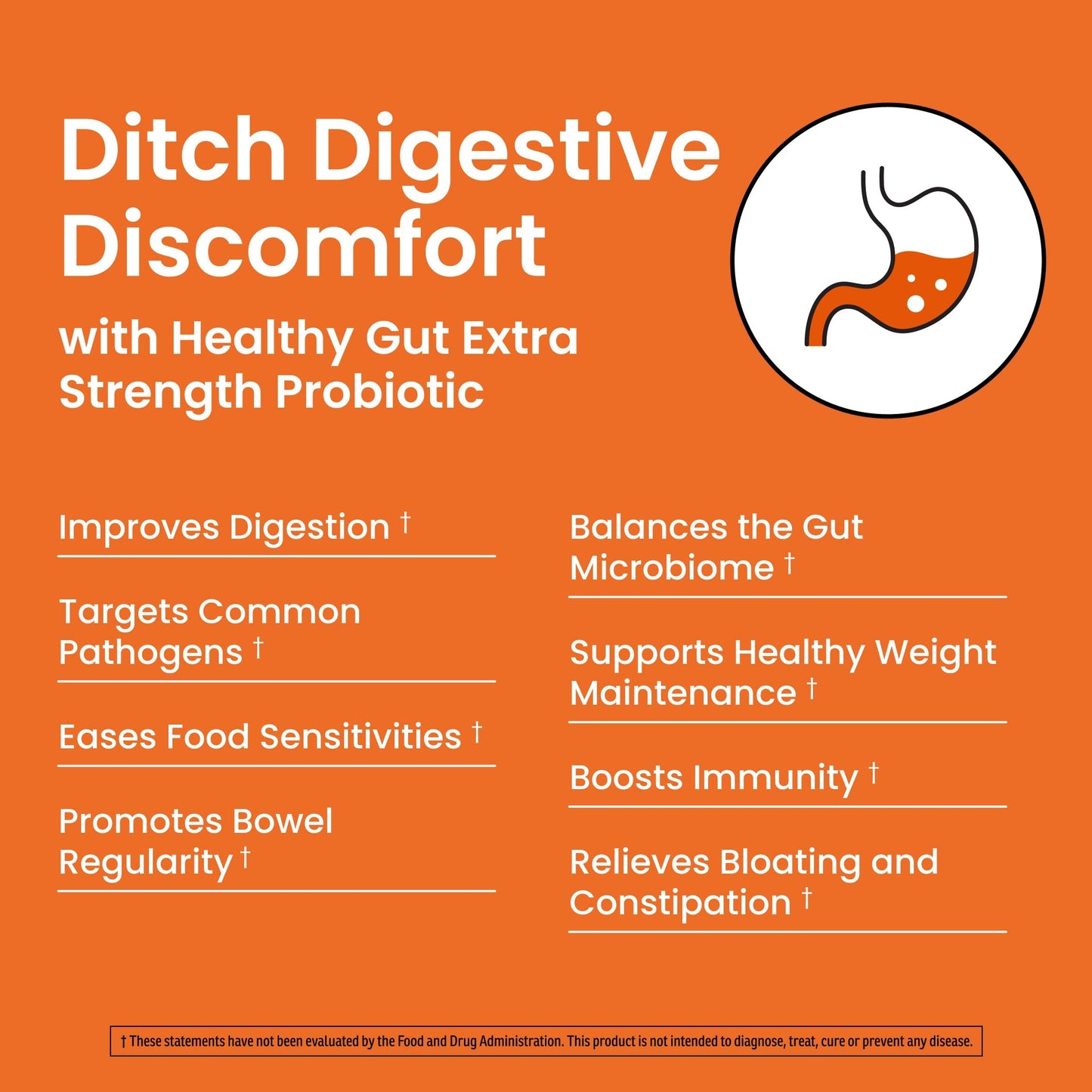 Ombre Healthy Gut Probiotics for Digestive Health 100 Billion CFU - Prebiotics and Probiotics for Women & Men with Lactobacillus Acidophilus & Digestive Enzymes, Gut Health Support, Vegan, 30 Servings