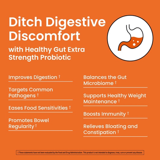 Ombre Healthy Gut Probiotics for Digestive Health 100 Billion CFU - Prebiotics and Probiotics for Women & Men with Lactobacillus Acidophilus & Digestive Enzymes, Gut Health Support, Vegan, 30 Servings