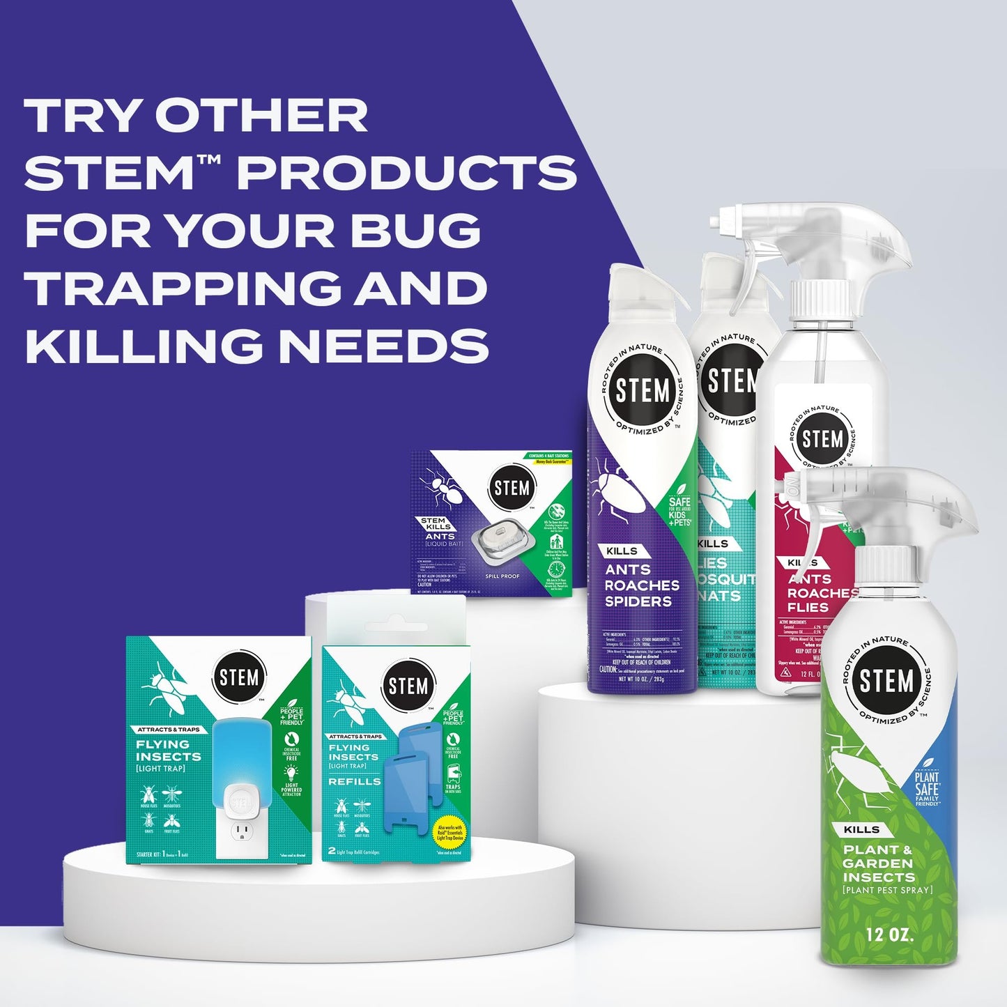 Stem Kills Ants, Roaches and Spiders: Plant-Based Active Ingredient Bug Spray