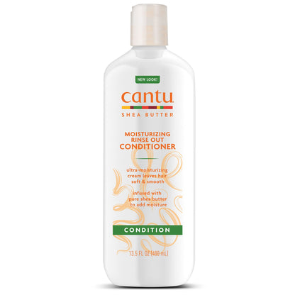 Cantu Moisturizing Rinse Out Conditioner with Shea Butter, 13.5 fl oz