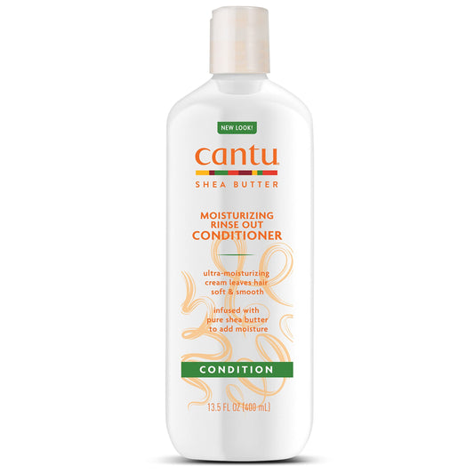 Cantu Moisturizing Rinse Out Conditioner with Shea Butter, 13.5 fl oz