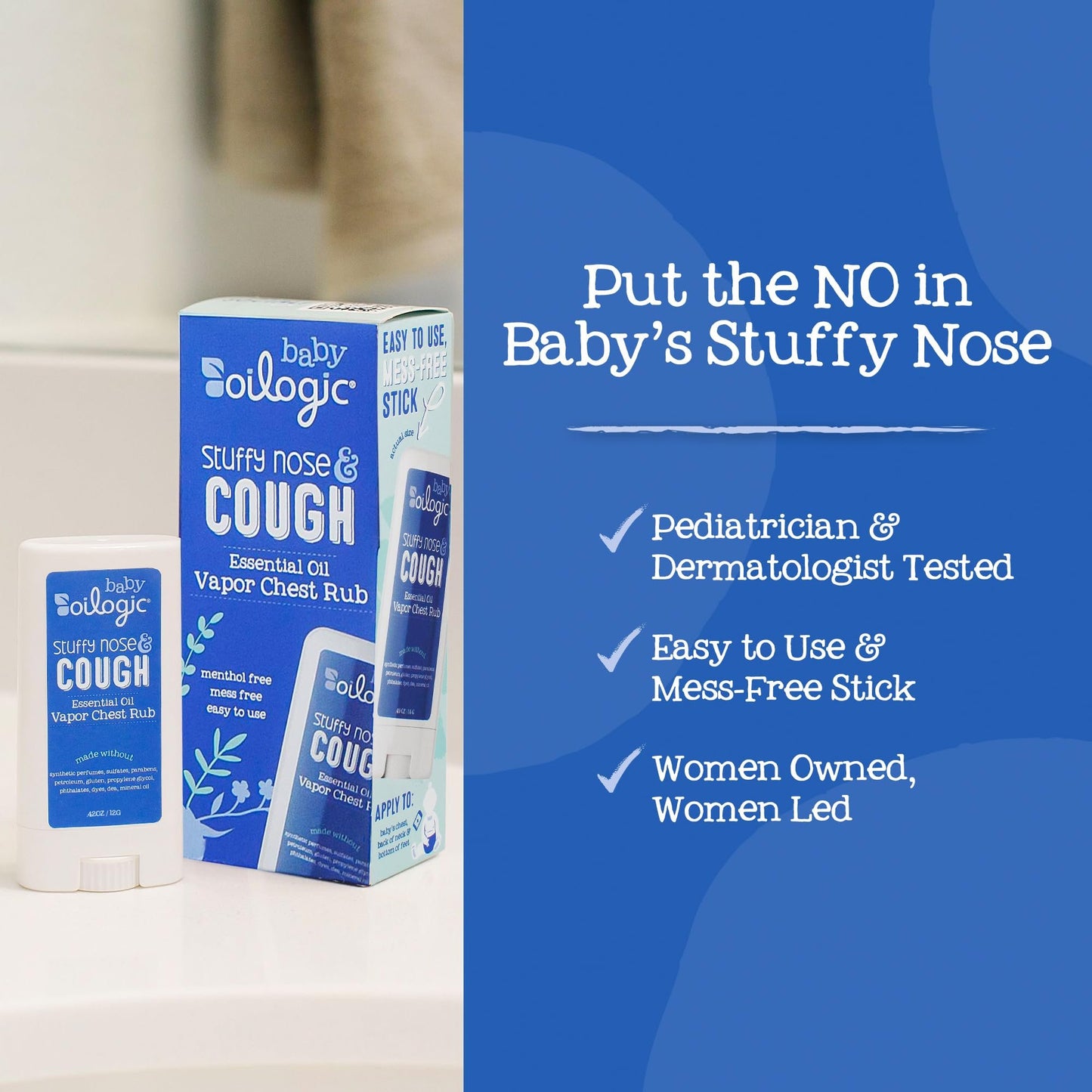 Oilogic Chest Vapor Rub Essential Oil for Babies & Toddlers - Gentle Baby Essential Oils