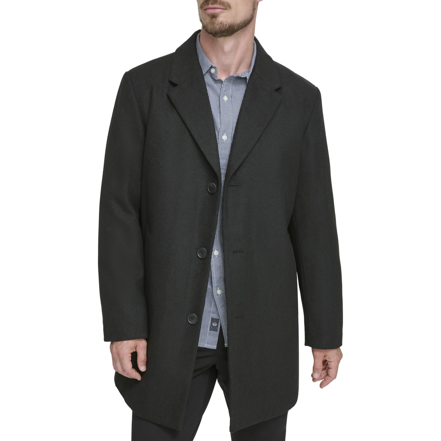 Dockers Men's Henry Wool Blend Top Coat (Regular and Big & Tall Sizes)