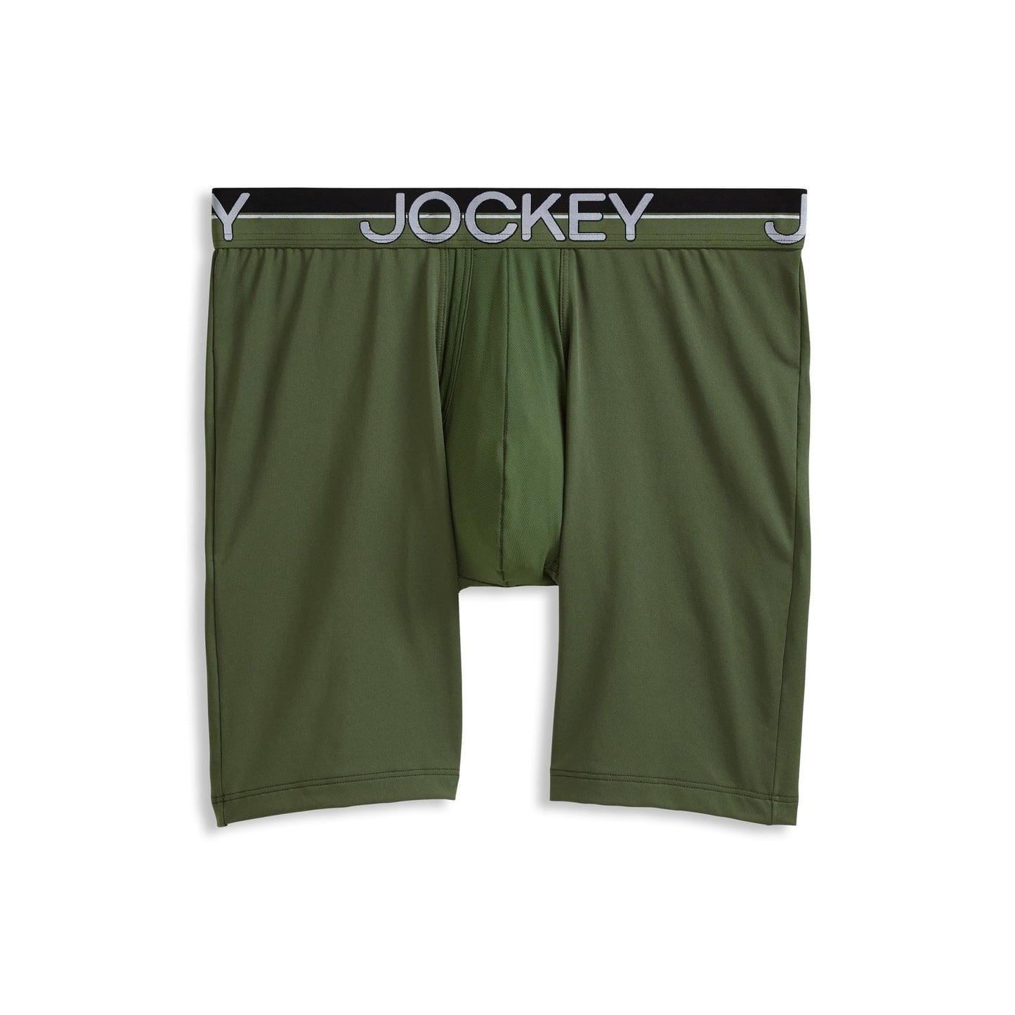 Jockey Men's Underwear Infinite Cool Microfiber Stretch 8" Long Leg Boxer Brief - 3 Pack