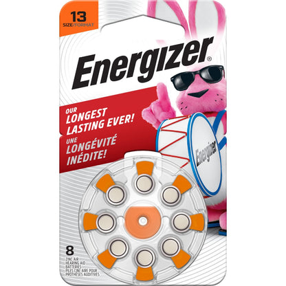 Energizer Hearing Aid Batteries Size 13, Orange Tab (6 Battery Count)