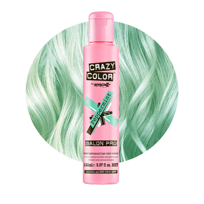 Crazy Color Peppermint Semi-Permanent Conditioning Hair Dye (150ml)