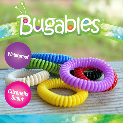 PIC Bugables Coil Wristbands, Reusable and Resealable, One Size Fits All