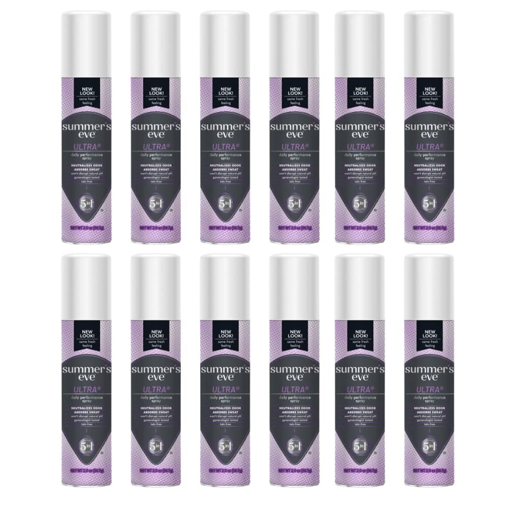 Summer's Eve Feminine Deodorant Ultra Extra Strength Spray 2 Ounce (Value Pack of 12)