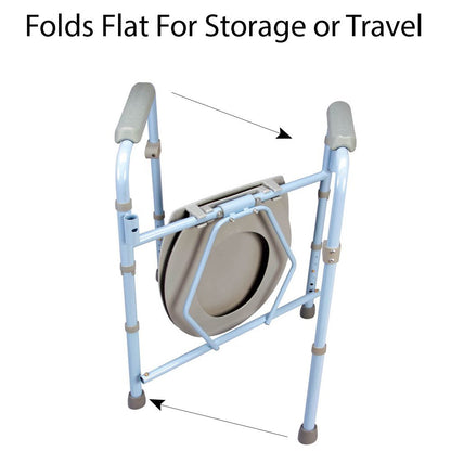 Carex 3-in-1 Folding Bedside Commode