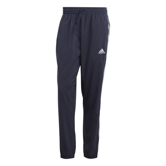 adidas Mens Aeroready Essentials Elastic Cuff Woven 3-Stripes Pants Casual Comfort Technology - Black
