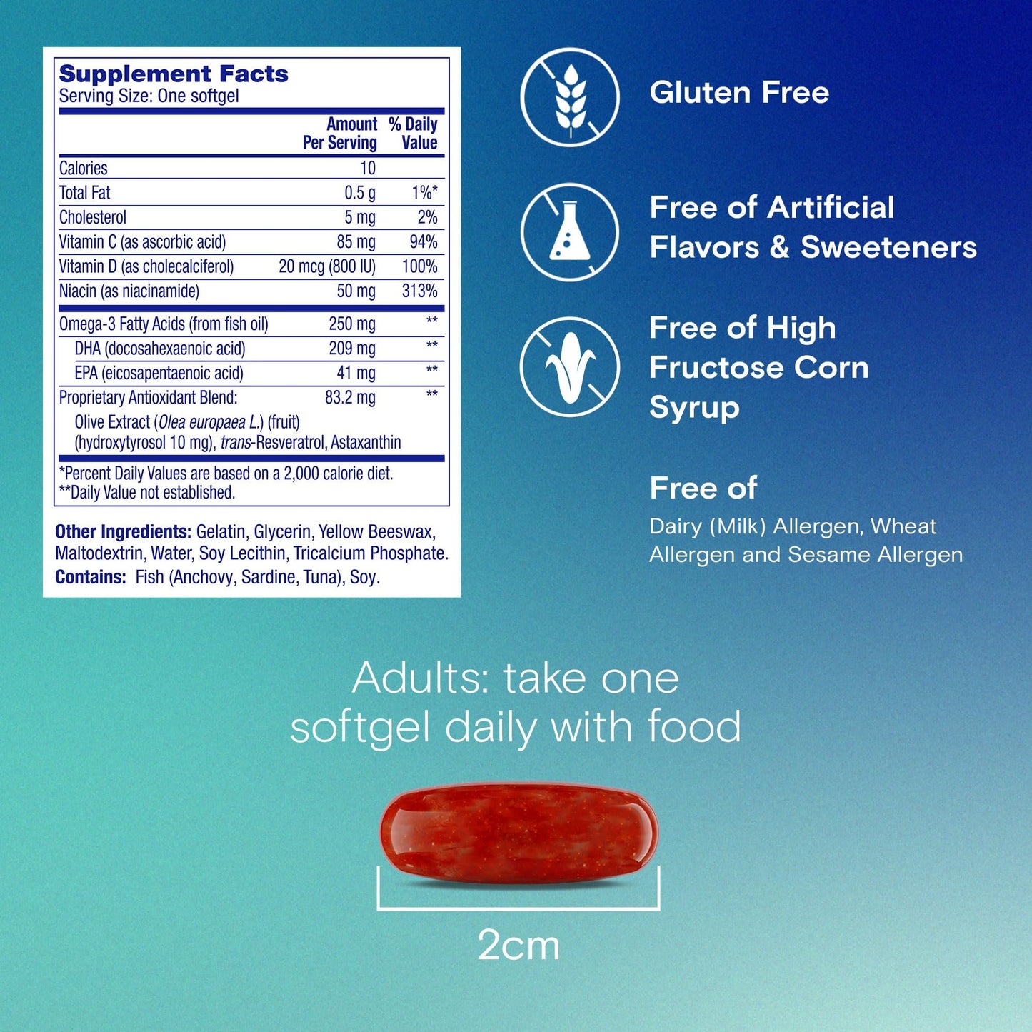 One A Day Age Factor Cell Defense-Cell Health Supplement to Support Healthy Aging Journey, Cell Health Support for Adults, with Olive Polyphenols, Resveratrol, Vitamin B3 (Niacinamide), 30 Softgels