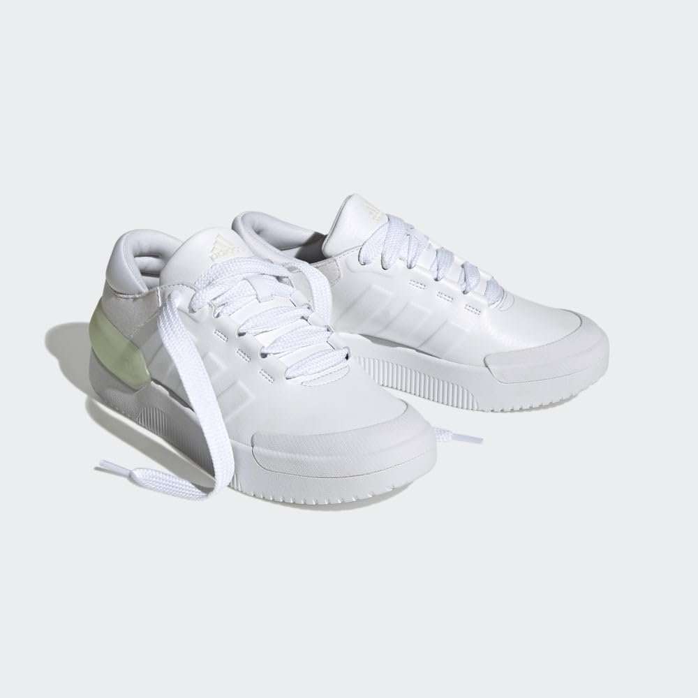 adidas Women's Court Funk Shoes, Cloud White/Cloud White/Zero Metalic, 8.5