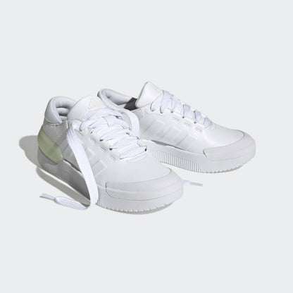 adidas Women's Court Funk Shoes, Cloud White/Cloud White/Zero Metalic, 8.5