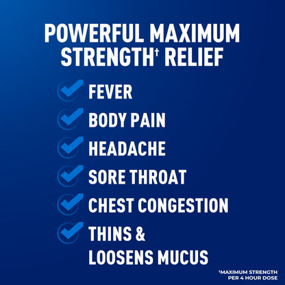 Mucinex Fast-Max Severe Congestion & Cough Medicine for Adults