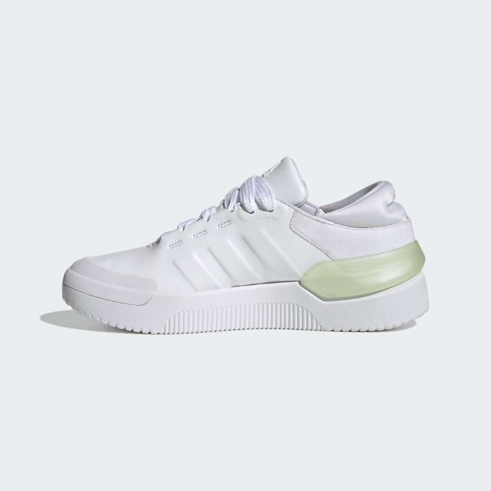 adidas Women's Court Funk Shoes, Cloud White/Cloud White/Zero Metalic, 8.5