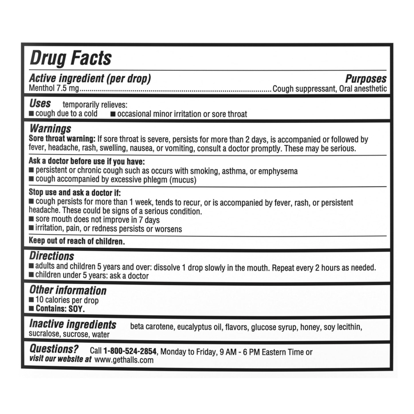 Halls Relief Cough Drops 1