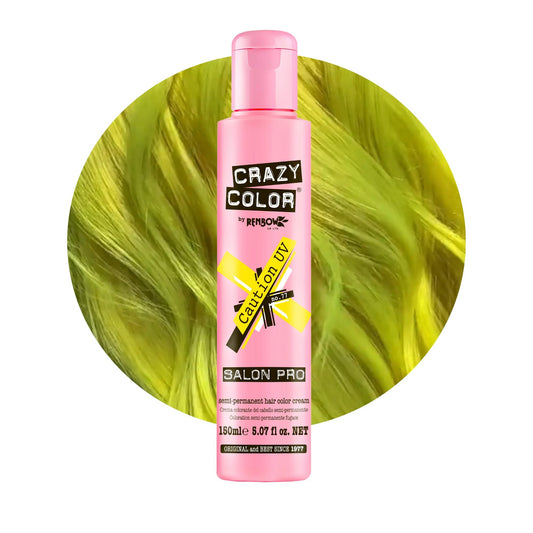 Crazy Color Crazy Color Salon Pro Semi Permanent Hair Color - 77 Caution Hair Color Women 5.07 oz