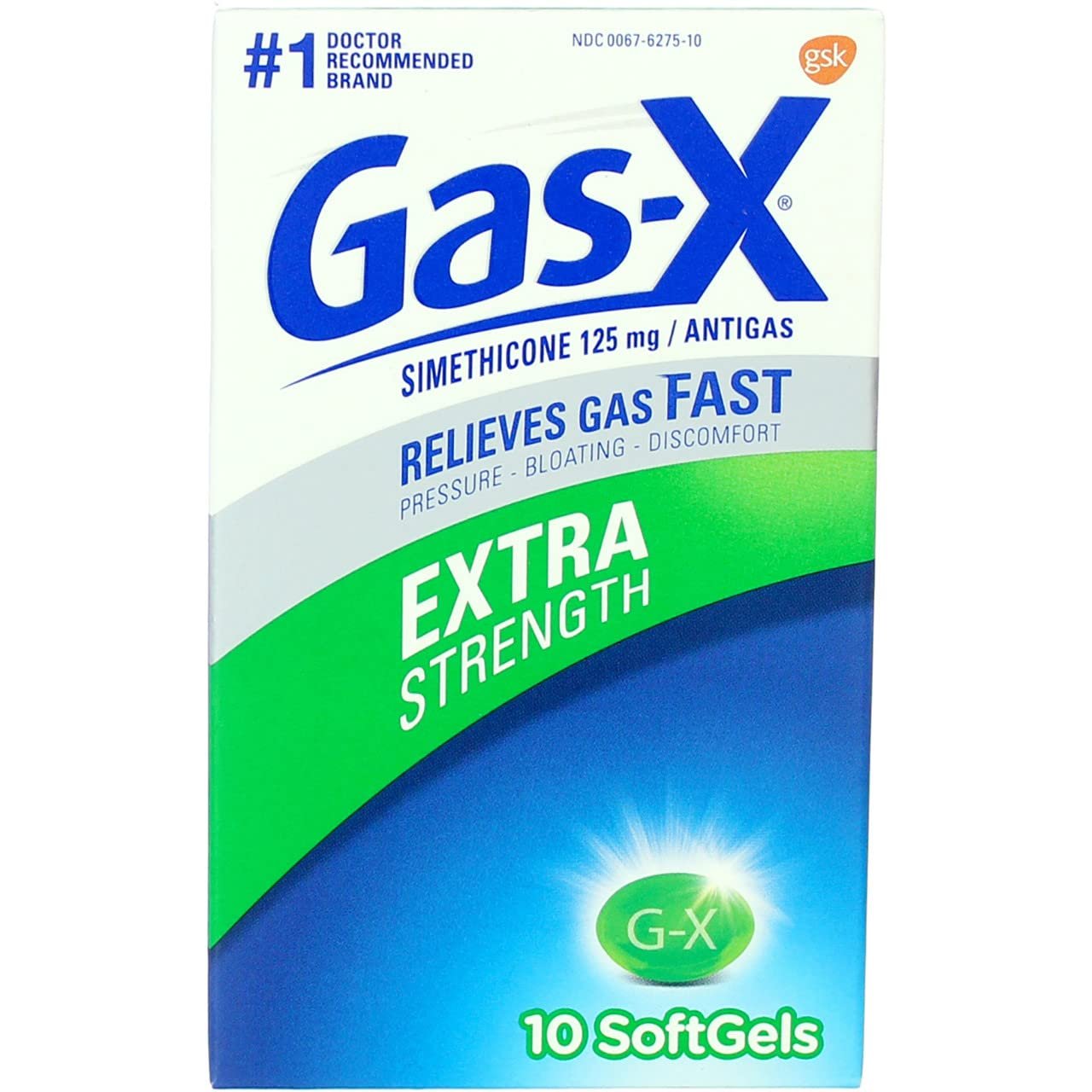 Novartis Gas-X Extra Strength Antigas - 10 Softgels
