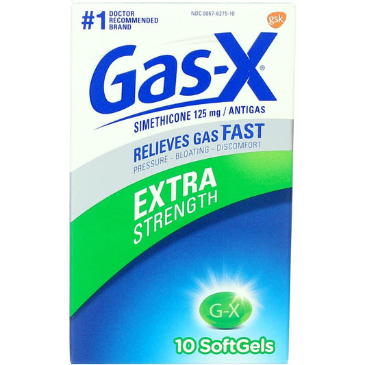 Novartis Gas-X Extra Strength Antigas - 10 Softgels