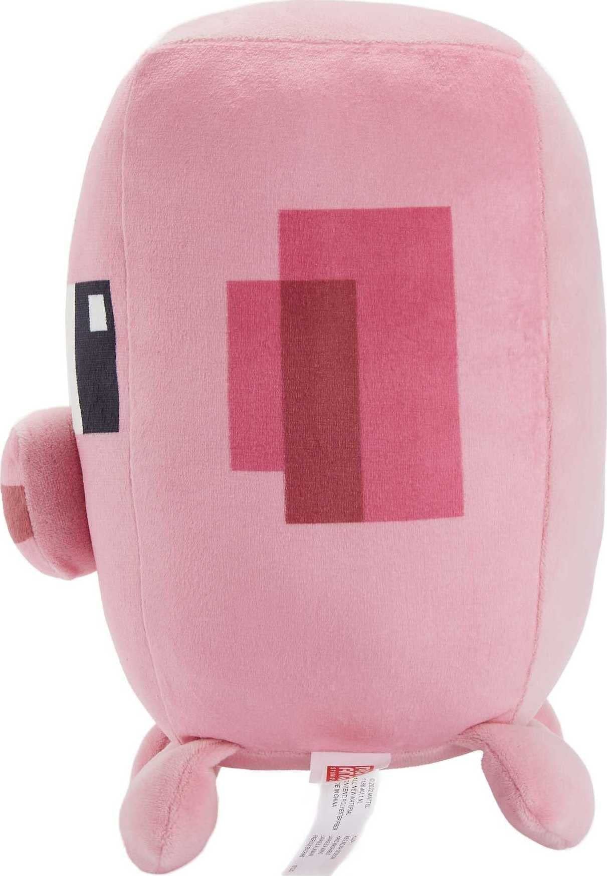 Mattel Minecraft Cuutopia 10-in Pig Plush Character, Soft Rounded Pillow Doll, Video Game-Inspired Collectible Toy Gift for Ages 3 Years & Older
