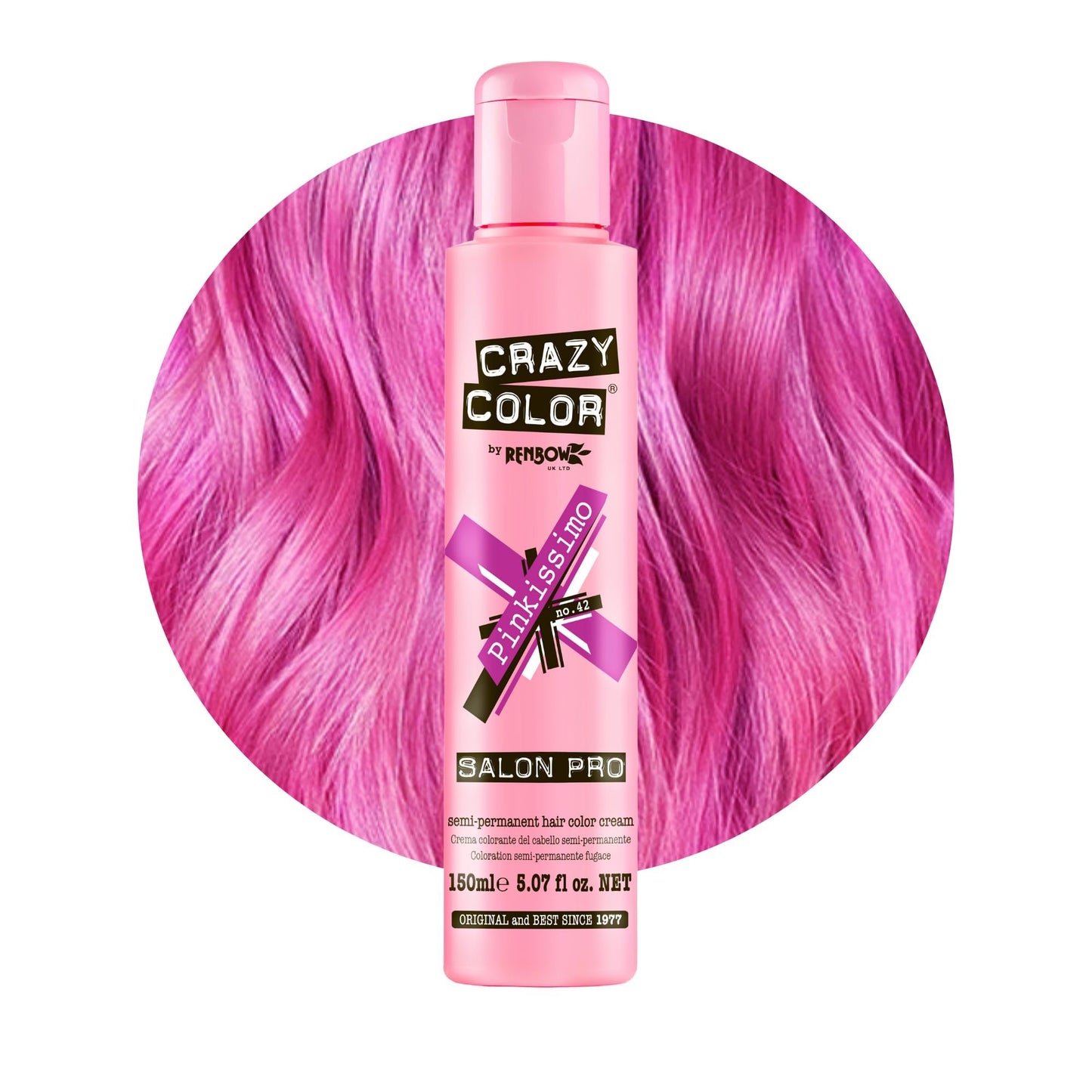 Crazy Color Peppermint Semi-Permanent Conditioning Hair Dye (150ml)