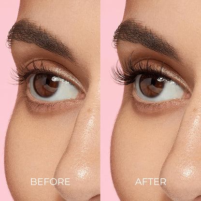 KISS imPRESS False Eyelashes, Lash Clusters, Falsies, Authentic Natural', 12mm-14mm, Includes 12 pieces of pre-bonded lashes, Contact Lens Friendly, Easy to Apply, Reusable Strip Lashes