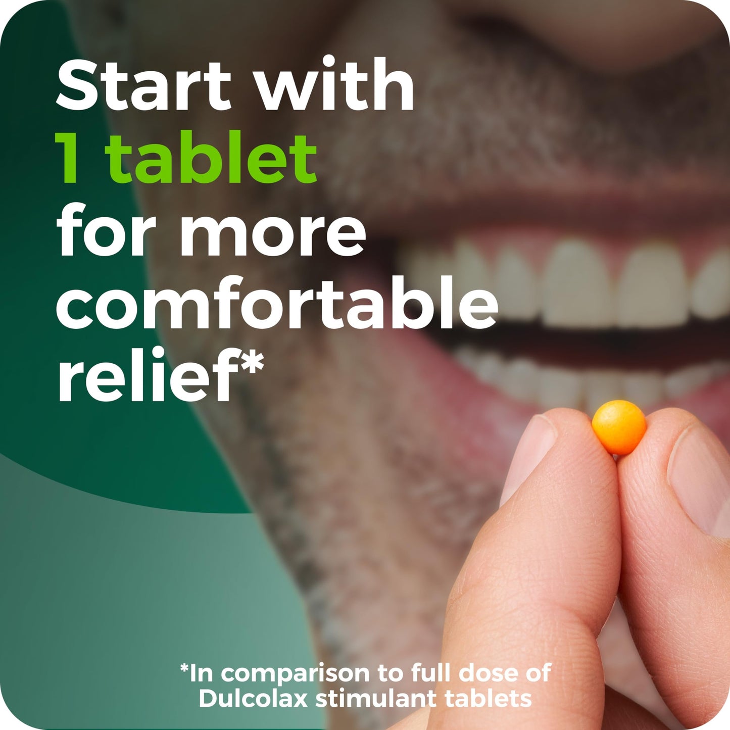 Dulcolax Stimulant Laxative Tablets, Gentle Overnight Constipation Relief, Bisacodyl 5mg