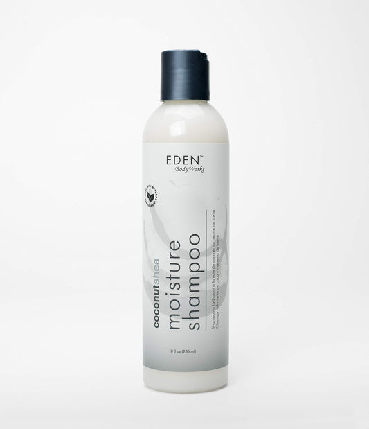 EDEN BodyWorks Coconut Shea Moisture Shampoo | 8 oz | Remove Build Up & Restore Moisture Balance - Packaging May Vary